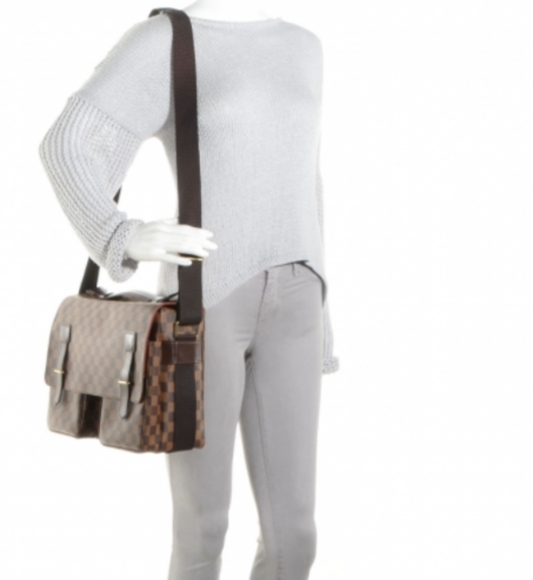 Louis Vuitton Broadway Messenger Checkered Bag Purse - Picture 2 of 11